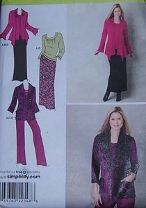 misses 8 10 12 14 16 Lovely soft scarf JACKET Pattern top skirt pants cardigan - Picture 1 of 1