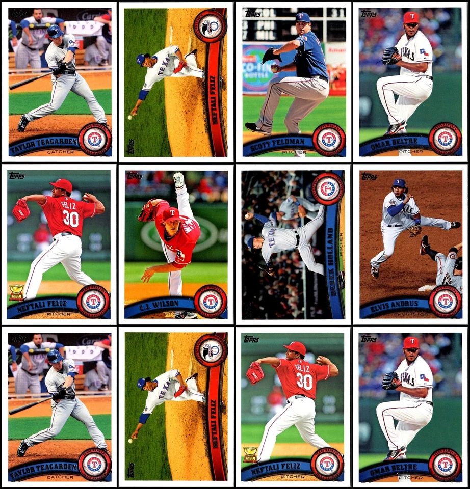Lote de cartas 2011 Topps Texas Rangers (51) - EXCLUSIVO - ESTEJA ENTRE OS PRIMEIROS A OVER... - Imagem 1 de 4