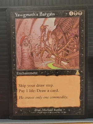 mtg YAWGMOTH'S BARGAIN NM Urza's Destiny 75/143 Reserve List -Argo- - Image 1 of 4