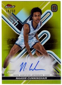 Autógrafos Elite 2022-23 Finest Overtime Gold Refractors Naasir Cunningham/50 - Imagen 1 de 2