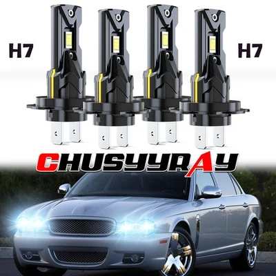 Faros LED brillantes haz bajo alto para Jaguar XJR XJ8 1998-2006 2007 2008 Foto 1 de 4