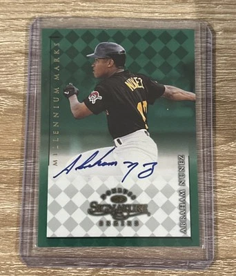 1998 Donruss Signature Series Abraham Nunez Millennium Marks Auto - Image 1 of 2
