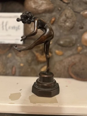 After Colinet Classic Juggler Art Nouveau Bronze Sculpture Figure Sale Art - Image 1 of 4