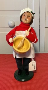 BYERS CHOICE LTD. The Carolers Baker Chef mit Holzlöffel 9,5" hoch 2002 USA - Bild 1 von 8