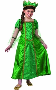 DISFRAZ VERDE MEDIEVAL RENACENTISTA REINA NIÑO NIÑAS DISFRAZ LIBRO SEMANA - Imagen 1 de 2
