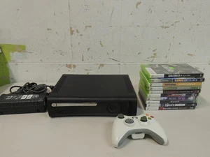 Xbox 360 Slim Bundle w/ 10 GAMES & CONTROLLER No Hard Drive FREE SHIPPING! - Picture 1 of 10