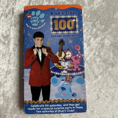 Blue's Clues 100th Episode Celebration Blues Clues Nick Jr VHS 2003 Rare Cartoon - Image 1 of 4