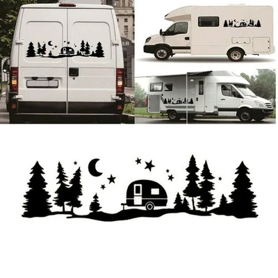 LARGE Mountains Adventure Vinyl Decal Sticker For Camper Van Motorhome Caravan - Image 1 of 4