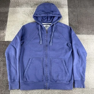 Felpa con cappuccio uomo Flint and Tinder 10 anni grande full zip blu pesante GORP - Foto 1 di 7