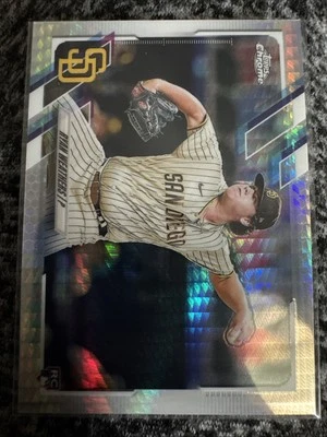 2021 Topps Chrome Ryan Weathers #97 RC Prism Refractor San Diego Padres - Image 1 of 2