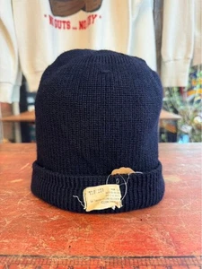 Vintage Original 70s US NAVY Watch Knit Cap Rare 1975 Military - Bild 1 von 3