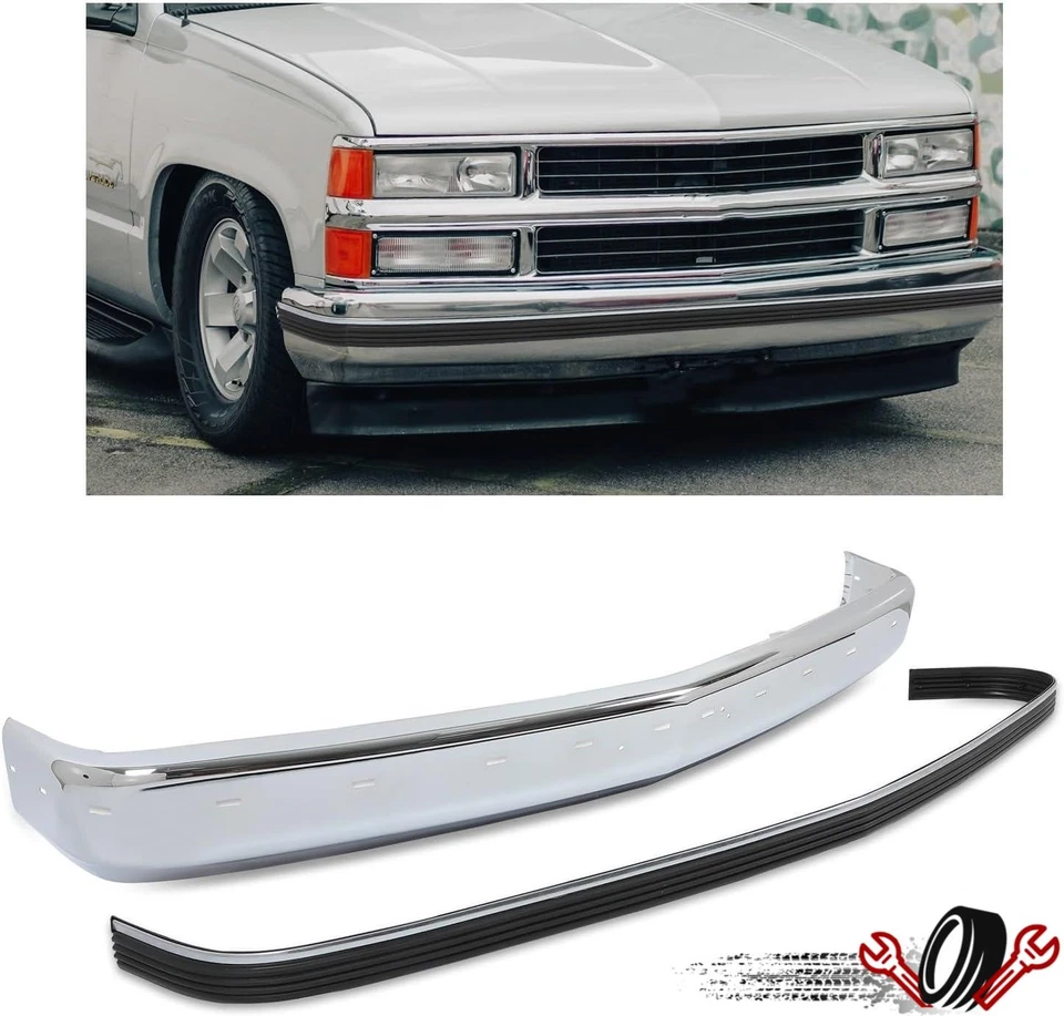 For Chevy Suburban GMC C/K 1500 2500 3500 Yukon 1988-2000 Bumper Face Bar Trim Foto 1 de 4