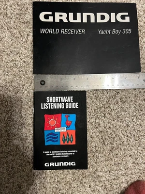 Grundig Yacht Boy 305 manual + guía de frecuencia Foto 1 de 2