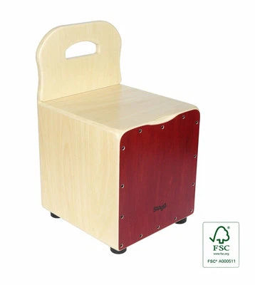 Cajón para niños Stagg con respaldo EasyGo - rojo - CAJ-KID-RD Foto 1 de 4