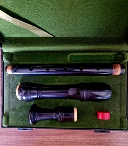 Moeck Rottenburgh Ebenholz Schwarz. + Sopran C Blockflöte von KÜNG - Bild 1 von 10