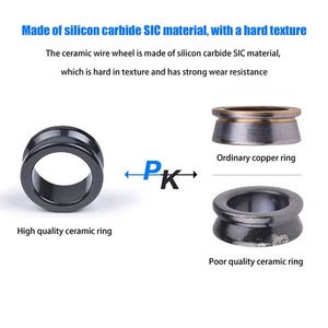 3 Sizes Fishing Line Roller Ceramic SIC Thread Guide Fishing Line Roller - Picture 1 of 15