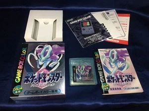 GBC Pokemon Crystal Gameboy Software Japanese w/ Box Manual - Picture 1 of 8