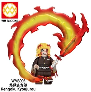 2 Zoll Custom Demon Slayer Rengoku Kyoujurou Minifigur mit Basis, Neu/Neuwertig - Bild 1 von 1