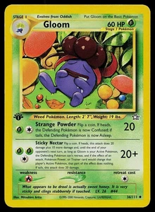 Tarjeta Pokemon Neo Genesis 36/111 Gloom 1ª Edición - Imagen 1 de 2