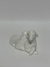 Vintage 1983 White Bisque Porcelain Avon Nativity Sheep (Lamb) Figurine