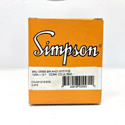 Simpson 05580 Analog Panel Meter - Image 1 of 4