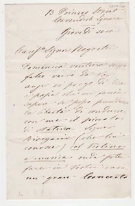 Tito Mattei (1841-1914), Italian pianist and composer, Autograph Letter - Picture 1 of 2