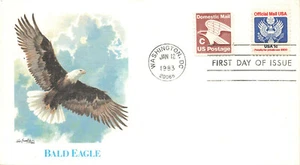 Washington DC "Bald Eagle" 0127 1983 Domestic & Official Mail Stamp - Picture 1 of 2