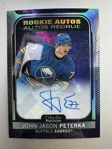 2021-22 O-Pee-Chee Platinum - Rookie Autographs Cosmic #R-PJ John-Jason Peterka - Picture 1 of 6