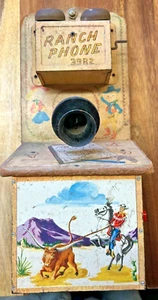 Vintage Toy Ranch Bell Telephone Gone Bell MFG CO! - Picture 1 of 17