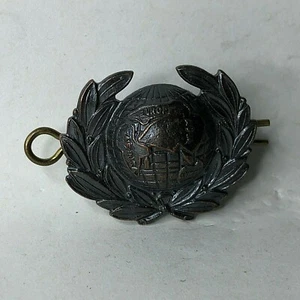 Post War Royal Marines officers Bronze Collar Badge Buttons ltd 34 x 28 mm  - Picture 1 of 3