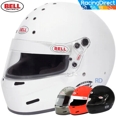 Bell - K1 Sport SA2020 Racing Helmet - Auto / Kart Snell - Black White Titanium - Image 1 of 3