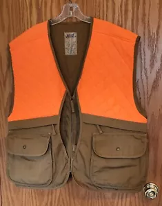Master Sportsman Mens Hunting Vest 2XL Brown & Orange w/ Zippers & Snaps - Picture 1 of 17