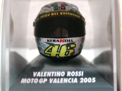 WOW EXTREMELY RARE V.Rossi AGV Helmet Moto GP Valencia 2005 BNIB 1:8 Minichamps - Image 1 of 3