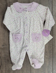 Baby Girl Clothes New Vintage Carter's Newborn Bunches of Love Footed Outfit - Picture 1 of 3
