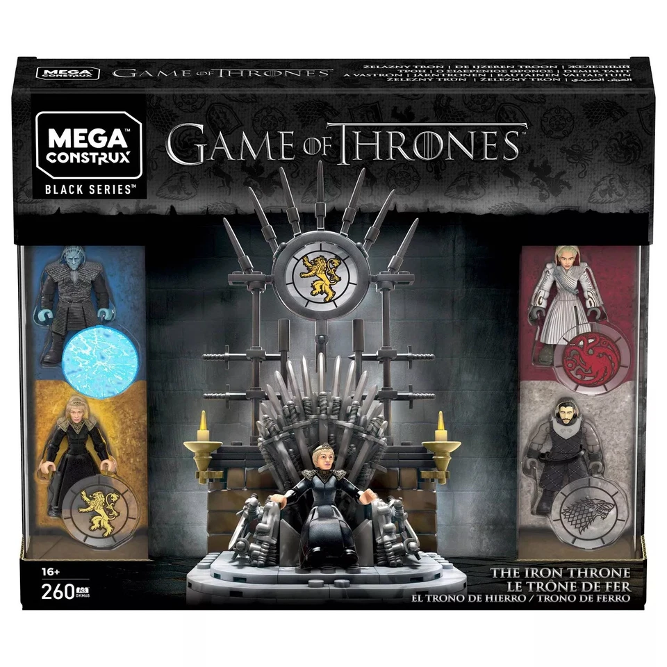 THE IRON THRONE mega construx GAME OF THRONES gotdaenerys jon snow cersi NEW - Image 1 of 1