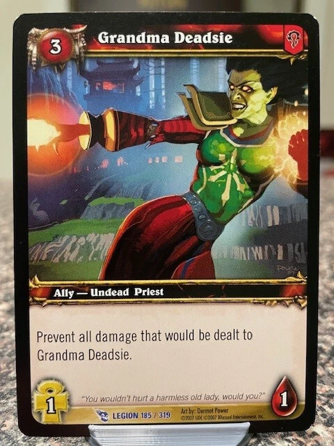 World of Warcraft Single Card Grandma Deadsie Priest Non Holo 185/319 - Image 1 of 2