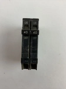 GE TQP240 CIRCUIT BREAKER 2POLE 40AMP 120/240VAC - Picture 1 of 6