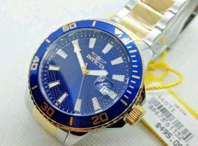 Herrenuhr Invicta Pro Diver Armband Stahl und Gold PVD , Dater, Etui 45mm - Bild 1 von 4