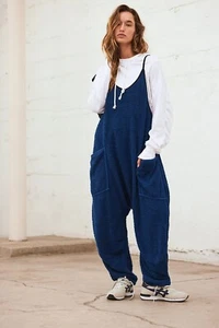 $80 Free People Movement Hot Shot Cuddle Up One Piece | Prep School Blue | S - Imagen 1 de 17