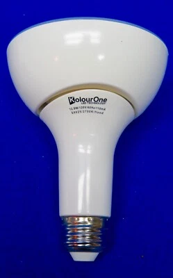One Dozen (12) Satco S9025 12.8w R30 LED Warm Tone Dimming Light Bulbs 120V - Image 1 of 4