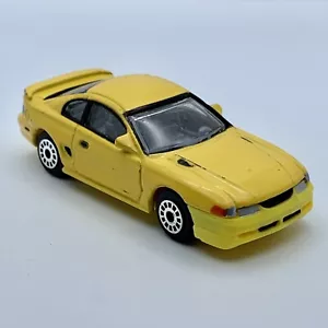 Vintage Realtoy 1995 Ford Mustang GT Canary Yellow Diecast Car (Loose) - Picture 1 of 5