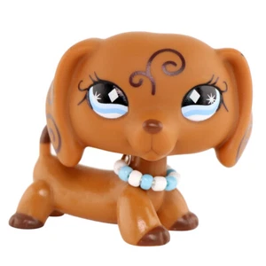 Minilpsshop LPS Dachshund #640 LPS Figura con Collar Cabeza Bobble Juguetes para Niños - Imagen 1 de 7