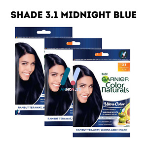 GARNIER Natural Dry Hair Color Avocado Oil Long Lasting #3.1 Midnight Blue 3X