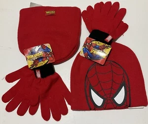 Spiderman Bennie Cap & Glove Set - Buying one - New with tag but open package - Picture 1 of 4