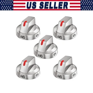 Range Burner Control Knob Compatible With Nx58m6850ss/Aa-01a Oven Knobs Set Of 5 - Picture 1 of 13