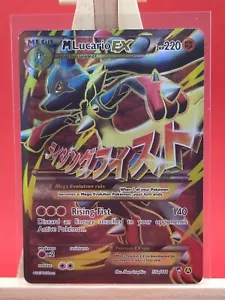 Mega M Lucario Ex 55a/111 Furious Fists Ultra Rare Full Art Holo Pokemon Card - Picture 1 of 12