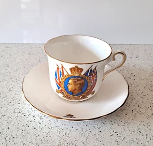 Tuscan Fine English Bone China King Edward VIII Coronation 1937 Cup & Saucer - Picture 1 of 4