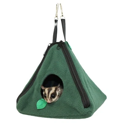 EXOTIC NUTRITION Jungle Pyramid (Green) - Fleece Hideout - Sugar Glider, Squirrel, Marmoset