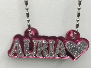 Personalized Name Plate Custom Name Necklace Nameplate Name Laser Cut - Gorgeous - Picture 1 of 12