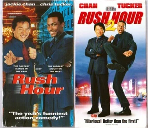 Rush Hour 1 (sealed) & 2 (used) VHS tapes Chan tucker video movies - Bild 1 von 3